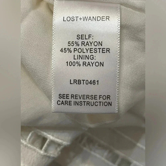 Lost + Wander Sincerely Cream Lace Long Sleeve Romper New with‎ tags Small - Picture 6 of 6